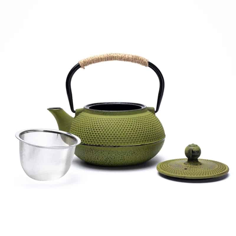 Чугунен чайник в японски стил Tetsubin 0,6 литра зелен