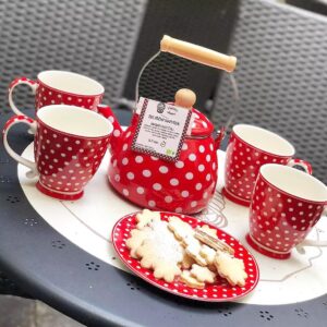 Порцеланова чаша Polka dot red 430 мл.