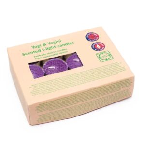Кутия ароматизирани свещи Чаени свещи Лавандула Fair Trade 24 бр.