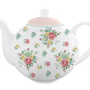 Чайник Abby, украсен с нежна флорална шарка.