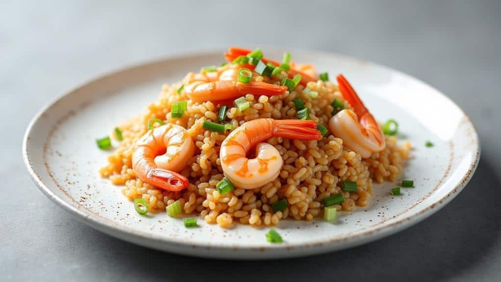 delicious prawn fried rice