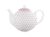 Порцеланов чайник Polka dot пастелно розово 1 литър