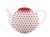 Порцеланов чайник Polka dot red 1 литър